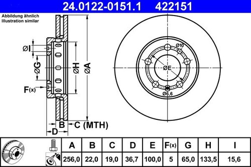 Brake disc for - disc, a3