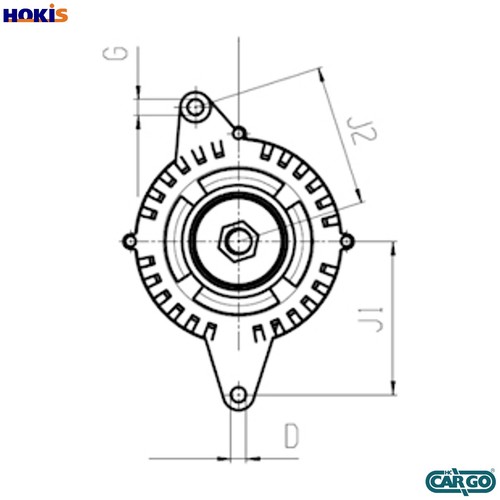 Alternator 032 112 002 - 002, for